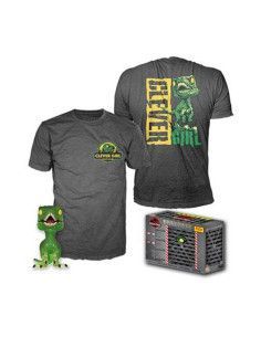 Pop & tee jurassic park clever raptor  funko + camiseta...