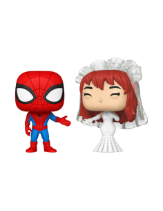 Funko pop marvel superhero couples spider - man & mary jane