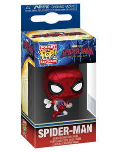 Pop keychain: spider - man bnd - spider - man (metallic)