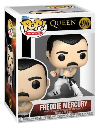 Pop rocks: queen - f. mercury (white singlet)