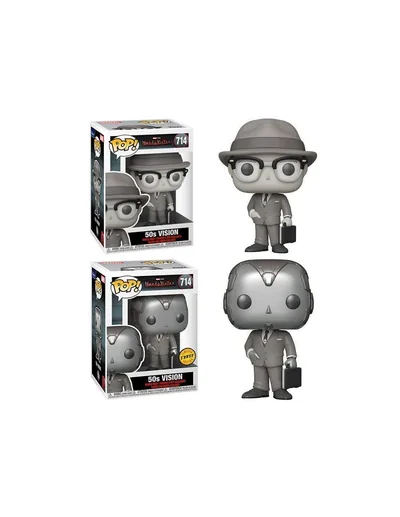 Funko Pop! Marvel Wandavision Vision 50s B&w Chase