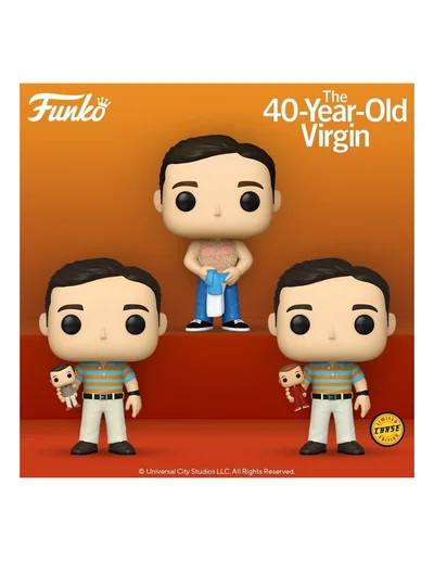 Caja Sorpresa Funko Cine Virgen a los 40 Andy en Sus Tres Variantes