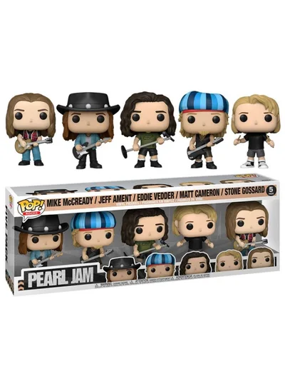 Funko Pop! Estrellas del Rock Pearl Jam Pack 5 Mike Mccready Jeff Ament Eddie Vedder Matt Cameron Stone Gossard 60042