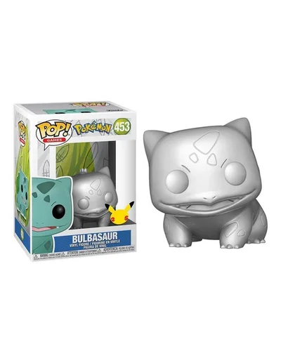 Funko Pop! Jumbo Pokemon S6 Bulbasaur Plateado Efecto Metalico 10pulgadas Edicion Especial Exclusivo 59874