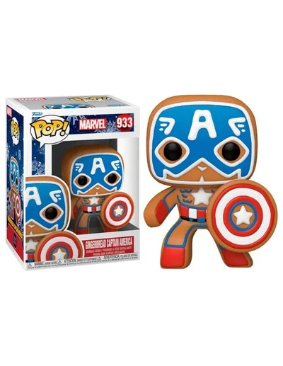 Funko Pop! Marvel Navidad Galleta Jengibre Capitan America 50657