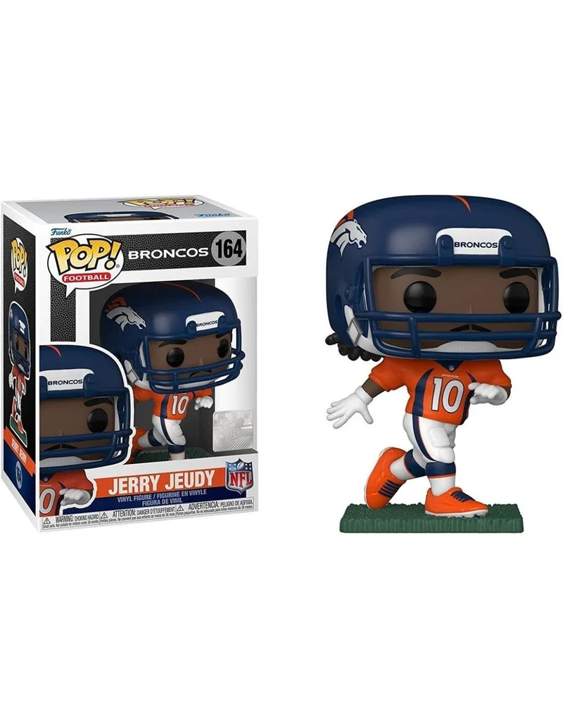 Funko Pop! Deportes NFL Denver Broncos Jerry Jeudy Camiseta Local 57404