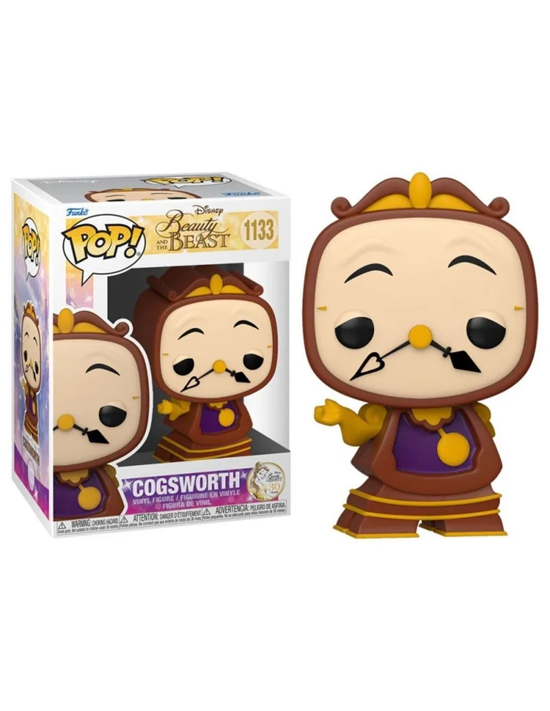 Funko Pop! Disney la Bella y la Bestia Cogsworth 57582