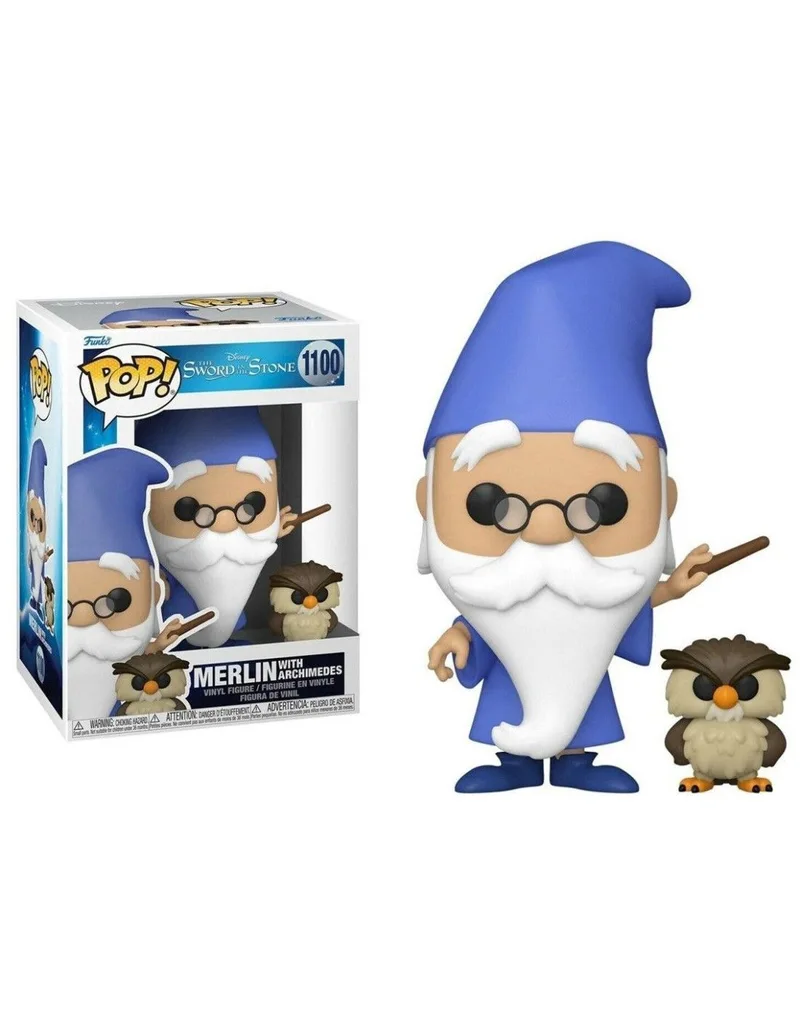 Funko Pop! Disney the Sword and the Stone Merlin el Encantador Merlin con Archimedes 49152