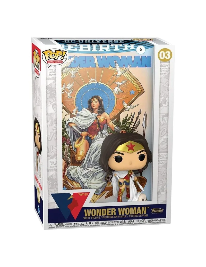 Funko Pop! DC Comics Portada Comic Wonder Woman 80th Wonder Woman Rebirth en el Trono 55010