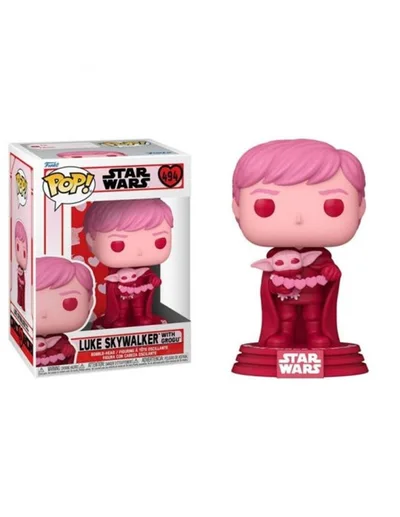 Funko Pop! Star Wars the Mandalorian San Valentín Luke Skywalker & Grogu 60125