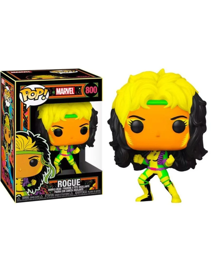 Funko Pop! Marvel Black Light Rogue Multicolor Exclusivo 55164