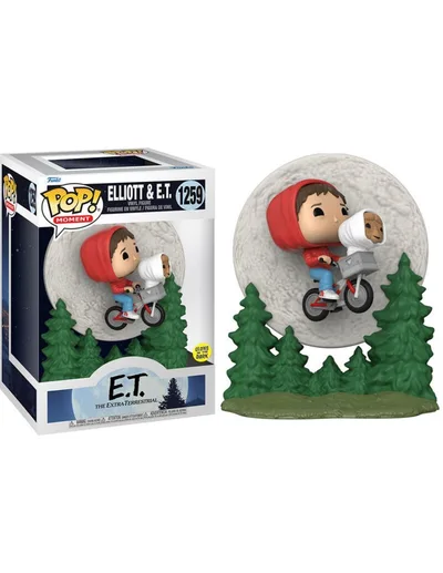 Funko Pop! E.t el Extraterrestre Figura Elliot & E.t Volando Glow In the Dark 50769