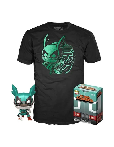Pop! & Tee My Hero Academia Deku Funko + Camiseta Talla M