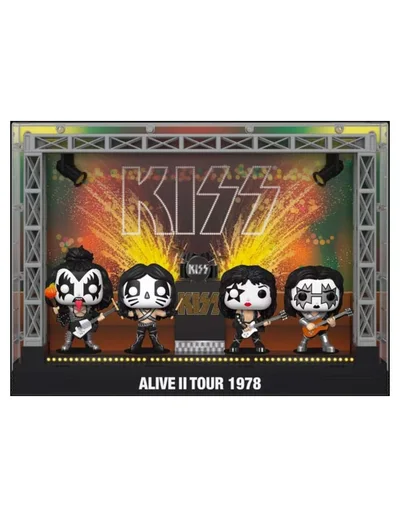 Funko Pop! Pack 4 Pops Moments Dlx the KISS Alive II 1978 Tour 67771