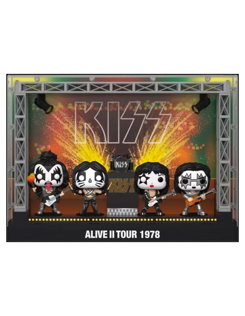 Funko Pop! Pack 4 Pops Moments Dlx the KISS Alive II 1978 Tour 67771