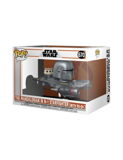 Funko Pop! Rides Mandalorian Mandaloriano & N - 1 Starfighter 76549