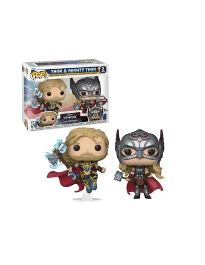 Pack 2 Funkos Funko Pop! Marvel Thor Love & Thunder Thor & Migthy Thor 63176