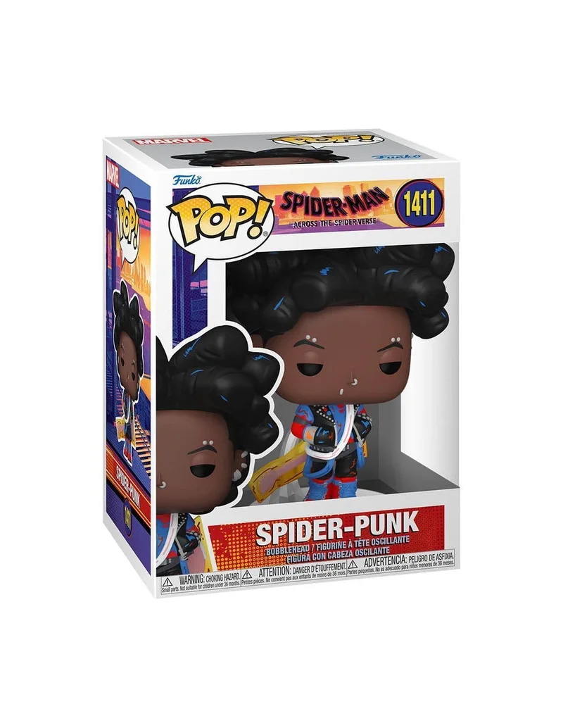 Funko Pop! Marvel Spider - Man Across the Spider - Verse Spider - Punk Unmasked