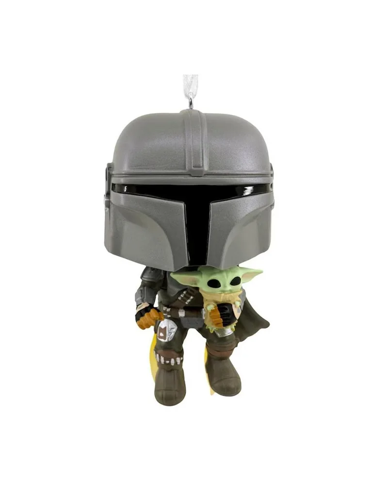 Adorno de Navidad Funko Star Wars Mandaloriano & Grogu Figura de Resina