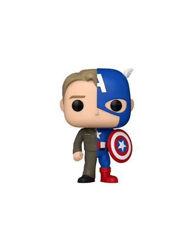Funko Pop! Marvel Split Steve Rogers - Capitán América