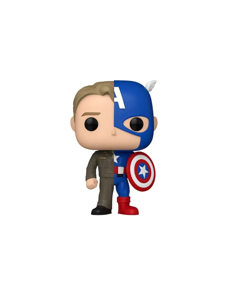Funko Pop! Marvel Split Steve Rogers - Capitán América