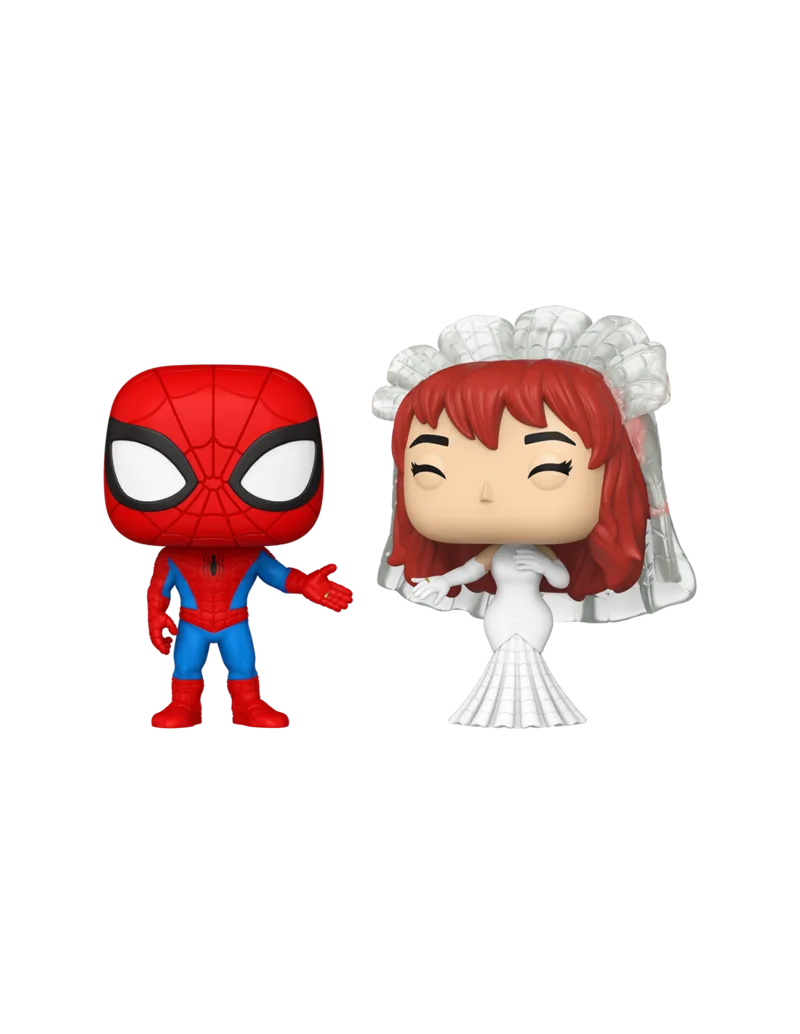 Funko Pop! Marvel Superhero Couples Spider - Man & Mary Jane