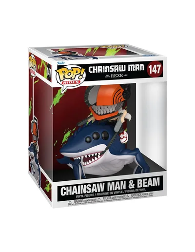 Funko Pop! Ride Deluxe Chainsaw Man the Movie Reze Arc - Csm & Beam