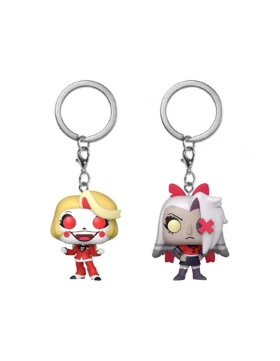 Funko Pop! Keychain Hazbin Hotel Charlie y Vaggie