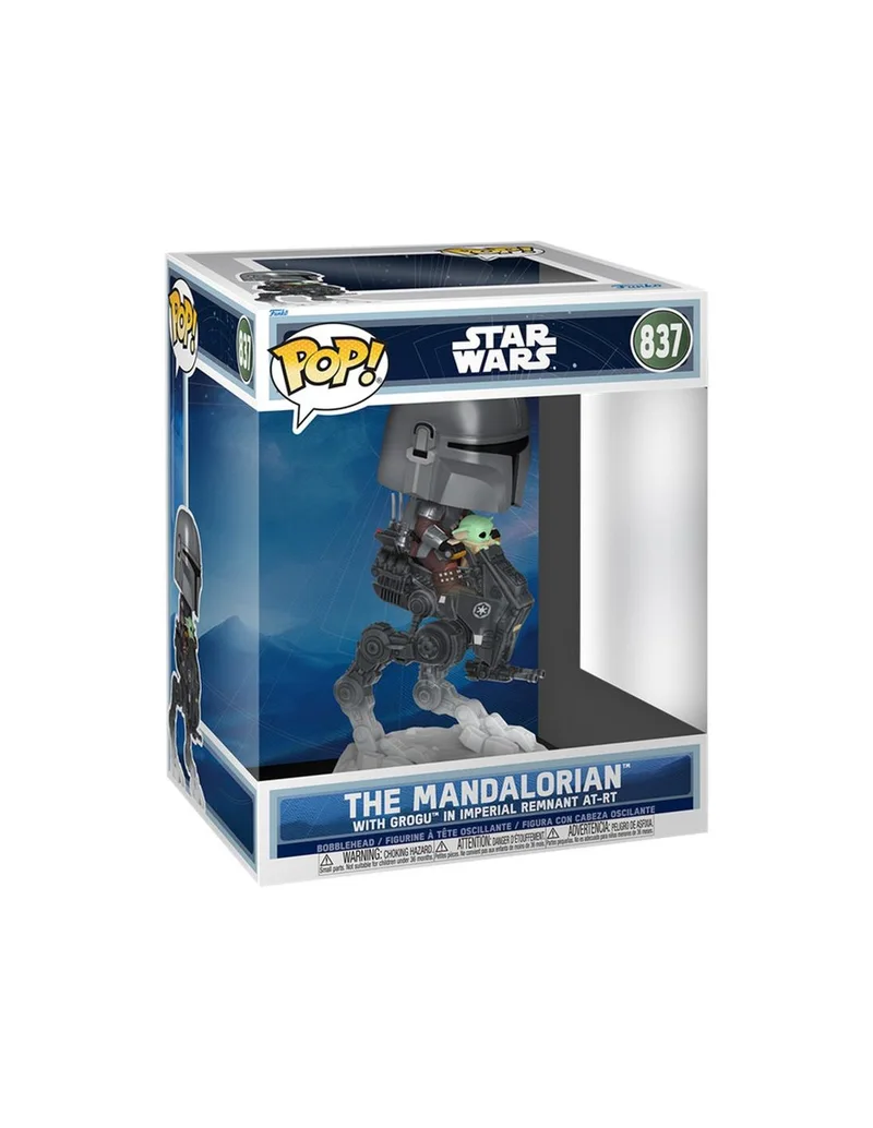 Funko Pop! Star Wars Rides Deluxe the Mandalorian With Grogu In Imperial Remnant At - Rt