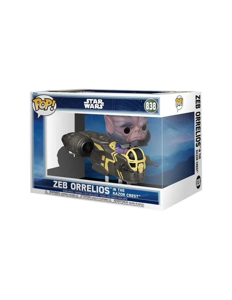 Funko Pop! Star Wars Rides Deluxe Zeb Orrelios en la Razor Crest