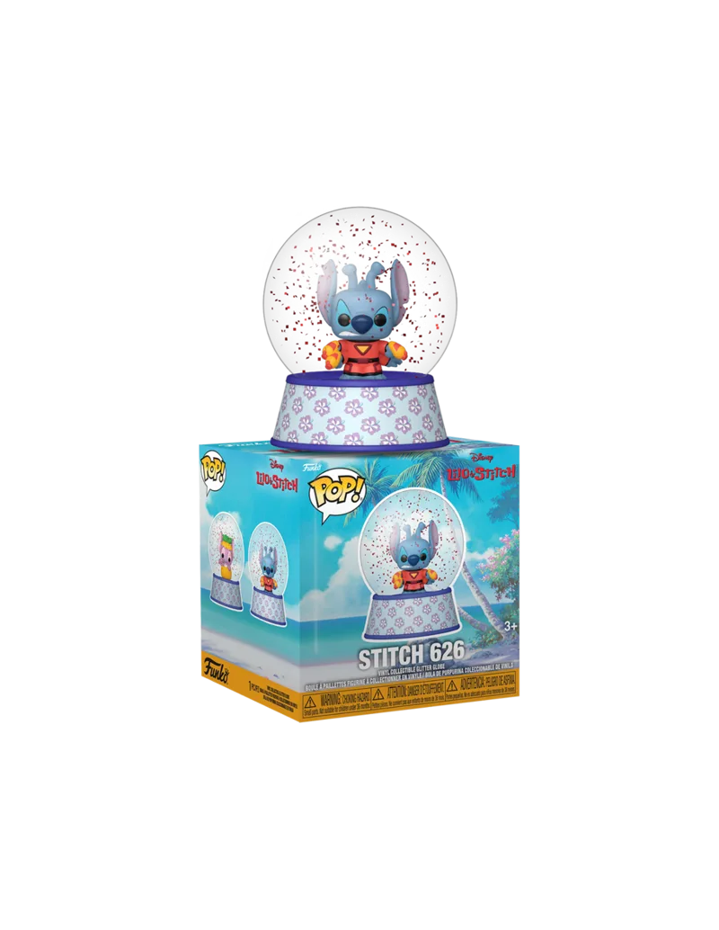Assortment Mini Glitter Globes: Stitch - 12pc Pdq